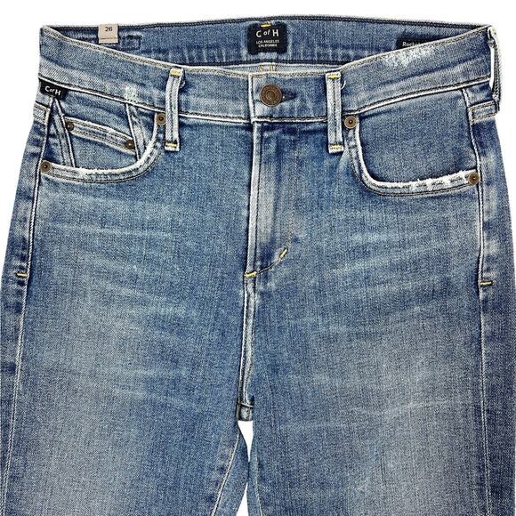 Citizens of Humanity Rocket High-Rise Jeans Size 26" Pearl Hems Stretch USA COH - Picture 5 of 12